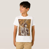 サックスを持つジャズミュージシャン Tシャツ (正面フル)