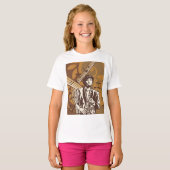 サックスを持つジャズミュージシャン Tシャツ (正面フル)