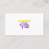 サックスを持つ人 名刺 (正面)