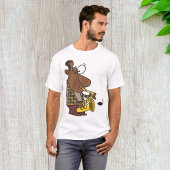 サックスを演奏するクールなジャズマン Tシャツ