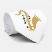 サックスイラストレーションの金ゴールドグリッター組織 ネクタイ (ロール)