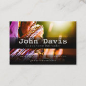 サックスインストラクター名刺 名刺 (裏面)