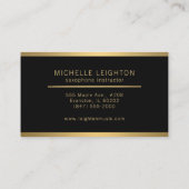 サックスインストラクター名刺 名刺 (裏面)