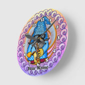 サックスカスタム格言時計 ラウンド壁時計 (傾斜)