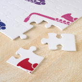 サックスカラフルおもしろいアレイ音楽 ジグソーパズル (側面)