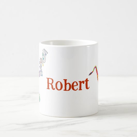 サックスカラフルコーヒパーソナライズされたーマグ コーヒーマグカップ (中央)