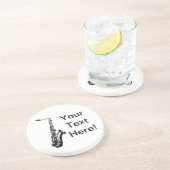 サックスパーソナライズされたフォン コースター (側面)