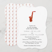 サックスフォン 招待状 (正面/裏面)