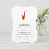 サックスフォン 招待状 (スタンド正面)