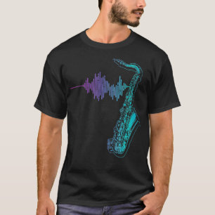 サックスフォーン ハートビート Tシャツ
