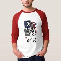 サックスプレイヤーTシャツ|ジャズミュージシャンギフト