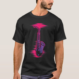 サックスプレーヤージャズサックスミュージカル楽器サックス Tシャツ