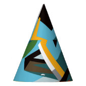 サックスプレーヤー、抽象芸術キュービックジャズ。 パーティーハット (左)