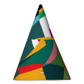 サックスプレーヤー、抽象芸術キュービックジャズ。 パーティーハット (右)