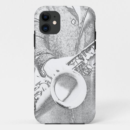 サックスプレーヤー Case-Mate iPhoneケース (裏面)