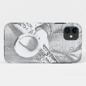 サックスプレーヤー Case-Mate iPhoneケース (裏面(横))