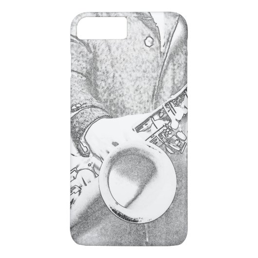 サックスプレーヤー Case-Mate iPhoneケース (裏面)