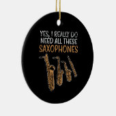 サックス型 セラミックオーナメント (右)