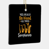 サックス型 セラミックオーナメント (右)