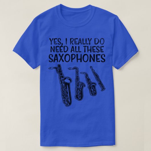 サックス型 Tシャツ (デザイン正面)
