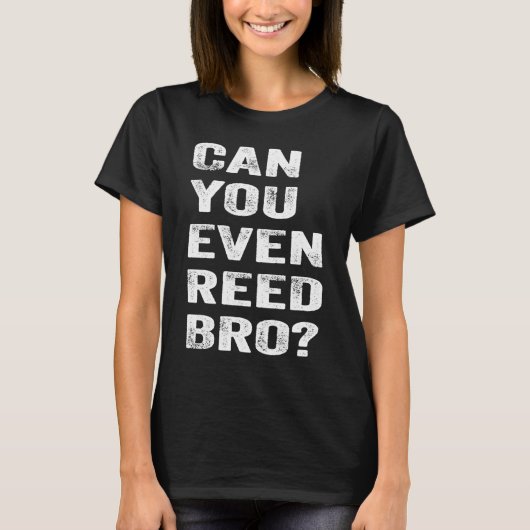 サックス奏者のことわざもリードBro Tシャツ (正面)