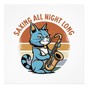 サックス奏者のための「Saving All Night Long」 フォトプリント