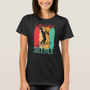 サックス奏者ジャズ音楽の沈黙を破る Tシャツ