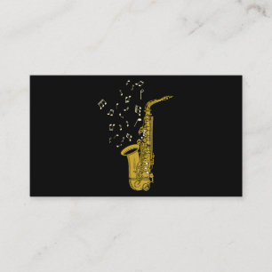 サックス奏者ジャズ音楽ノートSaxophonist Saxo 名刺