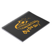 サックス奏者ジャズ音楽愛好家ミュージカルノート ノートブック (左側)