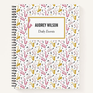 サックス奏者ミュージシャンジャズ ノートブック