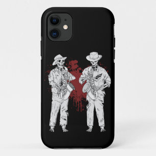 サックス奏者メンズミュージックビッグバンドサックス奏者 iPhone 11 ケース