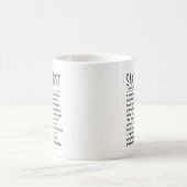 サックス奏者 コーヒーマグカップ (中央)