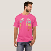 サックス奏者 – ジャズ音楽 Tシャツ (正面フル)