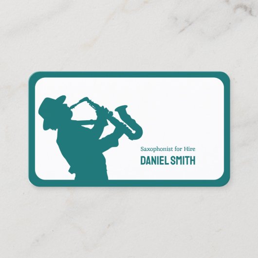 サックス奏者 名刺 (正面)
