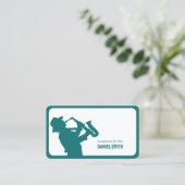 サックス奏者 名刺 (スタンド正面)