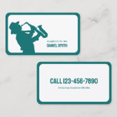 サックス奏者 名刺 (正面/裏面)