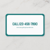 サックス奏者 名刺 (裏面)