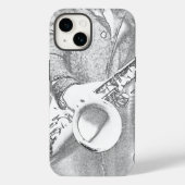 サックス奏者 Case-Mate iPhoneケース (裏面)