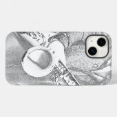 サックス奏者 Case-Mate iPhoneケース (裏面 (横))