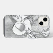 サックス奏者 iPhoneケース (裏面横)