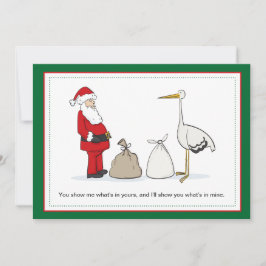 サックス妊娠クリスマスアナウンスメントサックス シーズンカード