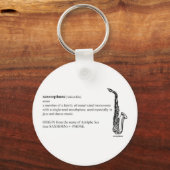 サックス定義 キーホルダー (正面)