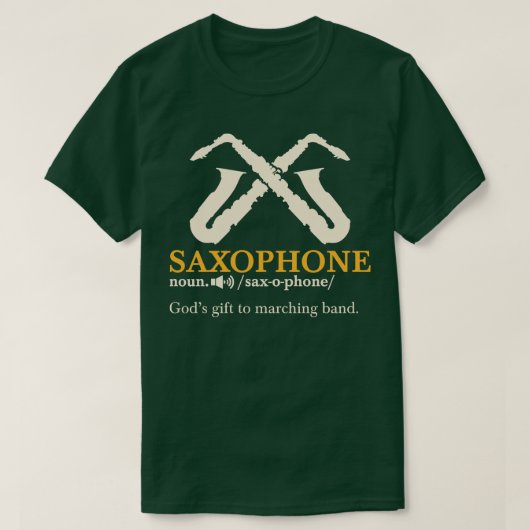 サックス定義 Tシャツ (デザイン正面)