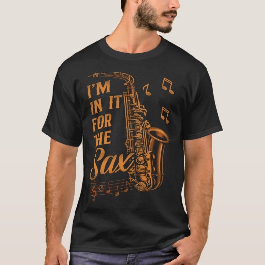サックス用のサックスPun I M Tシャツ (正面)