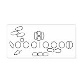 サックス空白のフィンガー ラバースタンプ (インプリント)