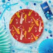 サックス線 ペーパープレート (パーティー)