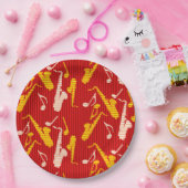 サックス線 ペーパープレート (パーティー)