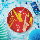 サックス線 ペーパープレート (パーティー)