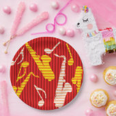 サックス線 ペーパープレート (パーティー)