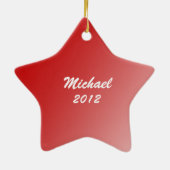 サックス輝くスター写真 セラミックオーナメント (裏面)